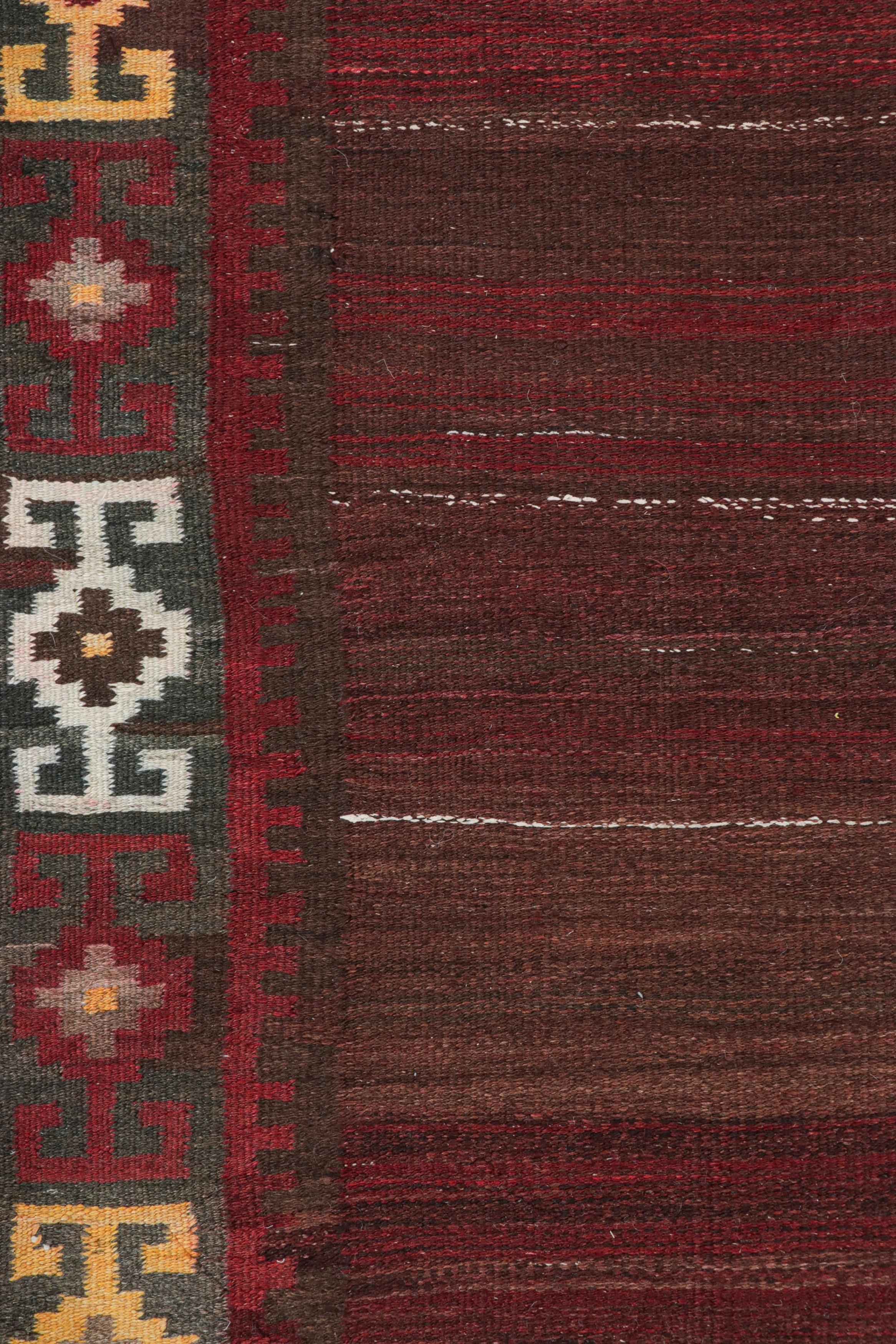 Vintage Shahsavan Persische Kilim Läufer mit Streifen - Rug & Kilim (Handgewebt) im Angebot