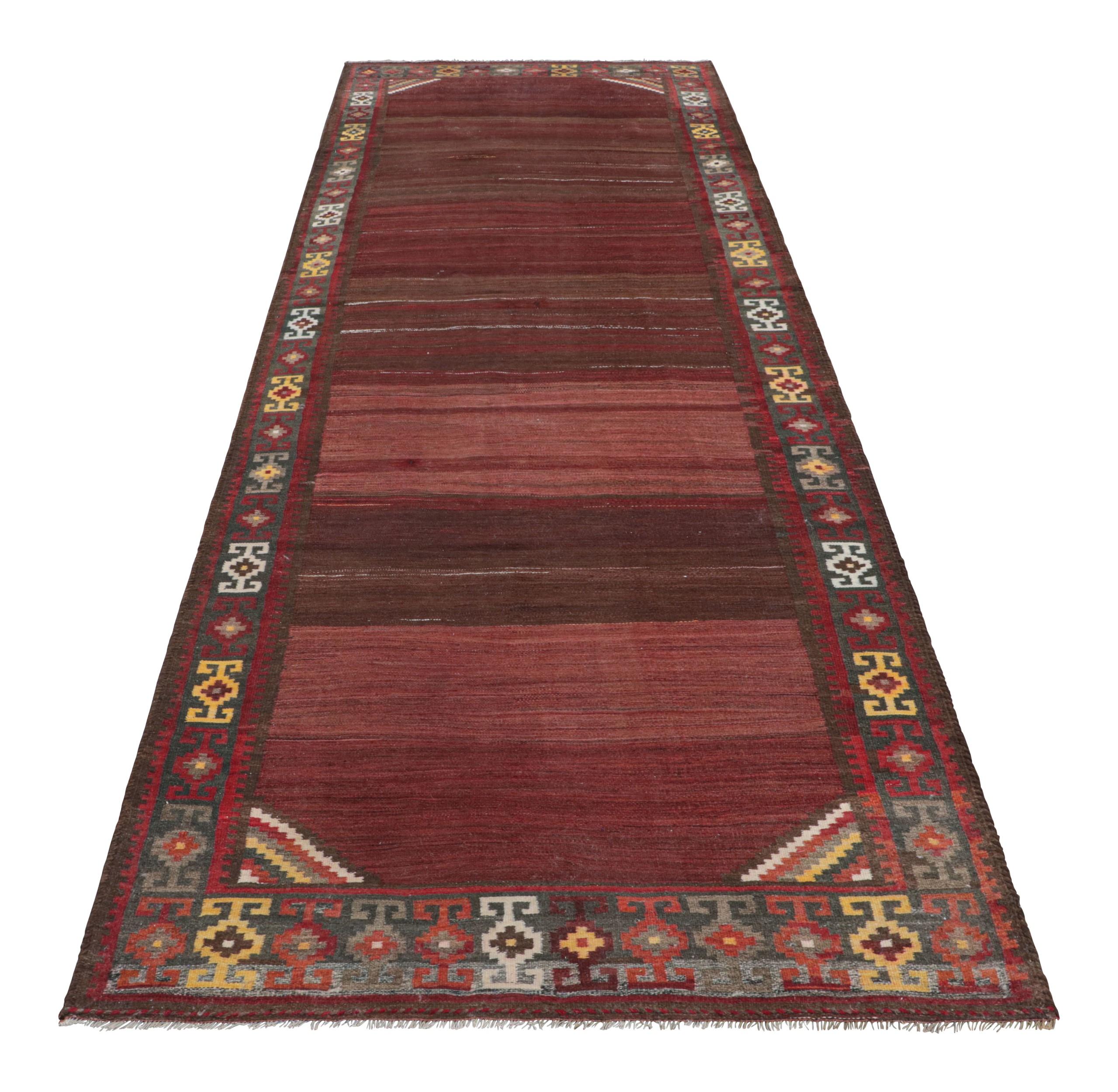 Vintage Shahsavan Persische Kilim Läufer mit Streifen - Rug & Kilim (Mitte des 20. Jahrhunderts) im Angebot
