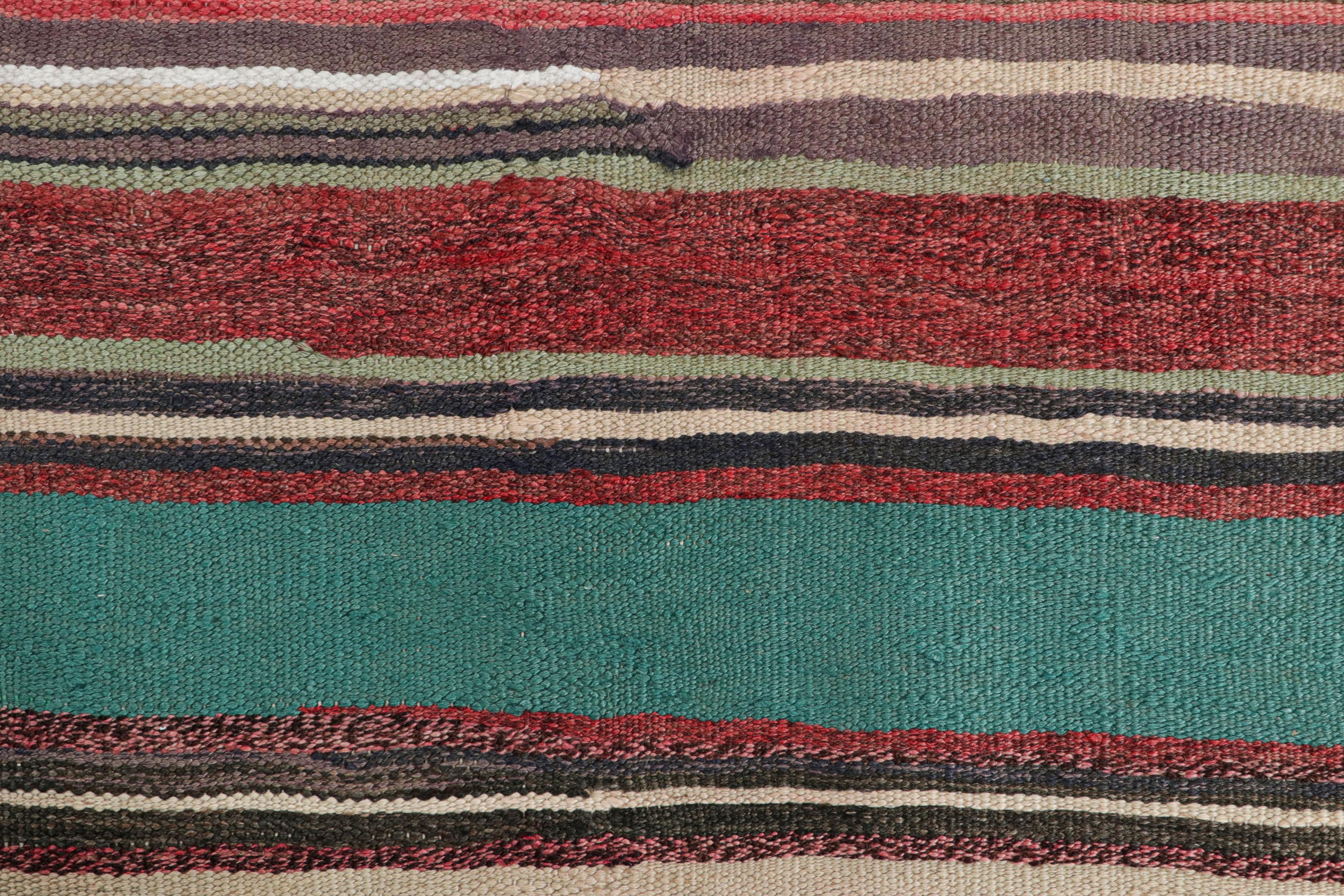 Vintage Shahsavan Persische Kilim mit bunten Streifen - Rug & Kilim (Handgewebt) im Angebot