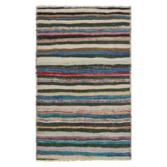Vintage Shahsavan Persischer Kilim mit mehrfarbigen Streifen - Rug & Kilim