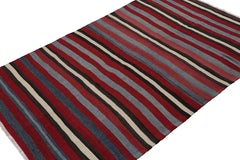 Vintage Shahsavan Persian tribal Kilim rug, in Red, from Rug & Kilim