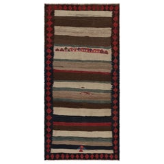 Tappeto tribale Kilim persiano Shahsavan vintage, con strisce, da Rug & Kilim
