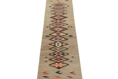 Vintage Shahsavan Tribal Kilim Runner in Polychromatic Patterns by Rug & Kilim