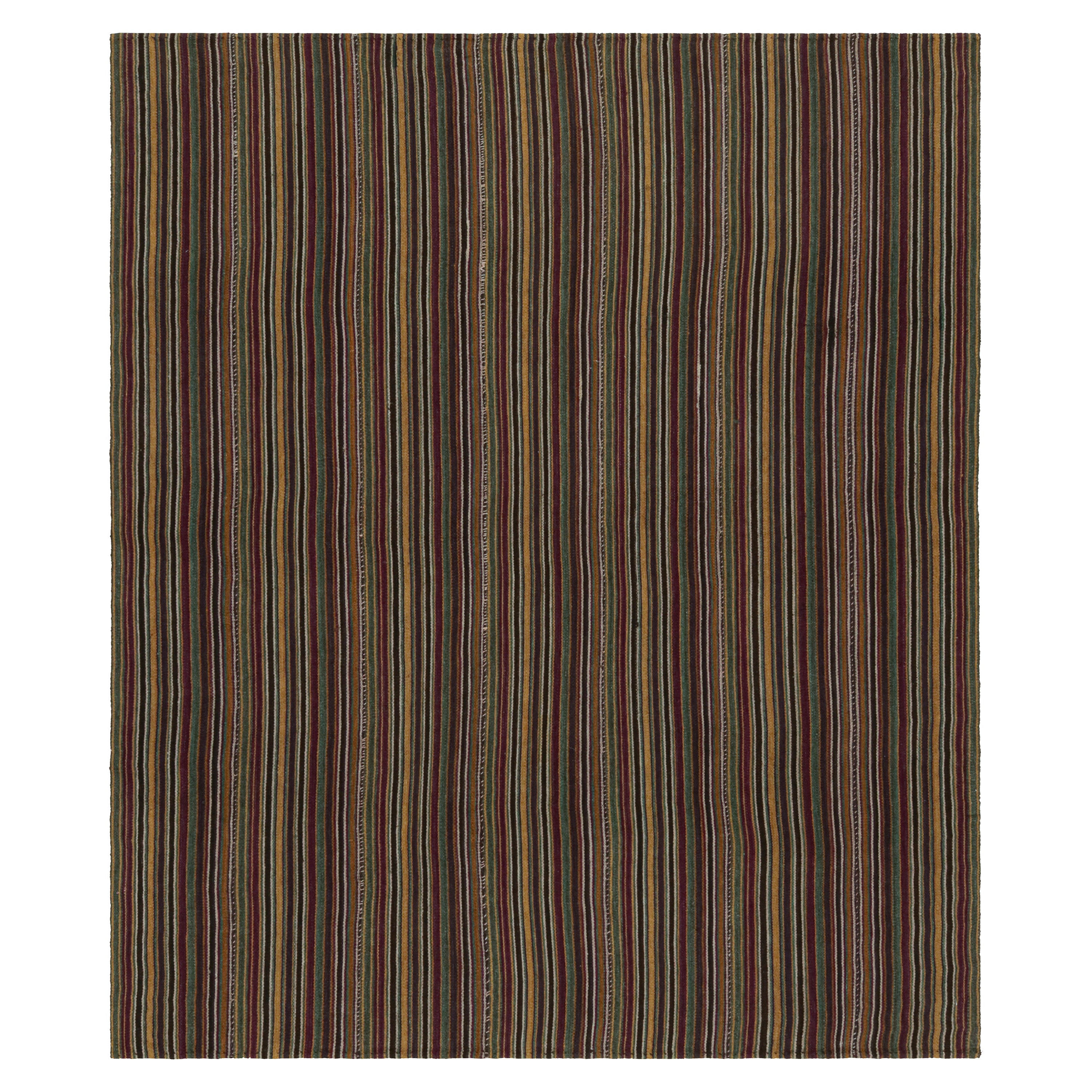 Vintage Shahsavan Stammes Persisch Kilim Teppich, mit Streifen, von Rug & Kilim