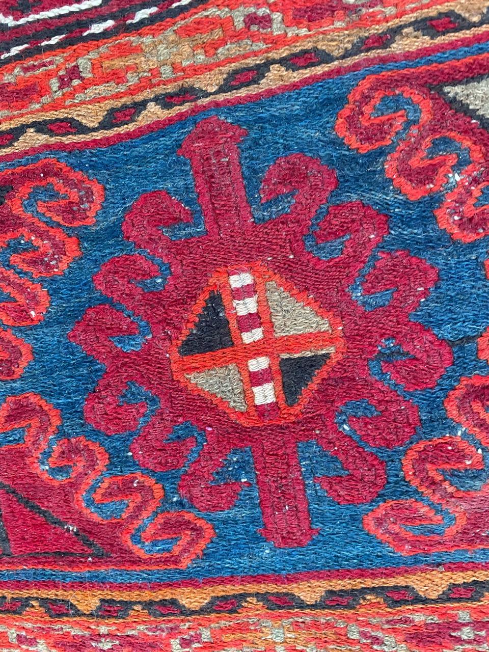 Bobyrug’s Vintage Shahsavand Soumak Kilim For Sale 2