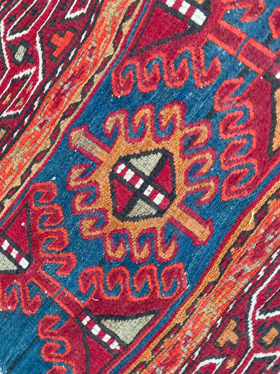 Bobyrug’s Vintage Shahsavand Soumak Kilim For Sale 3