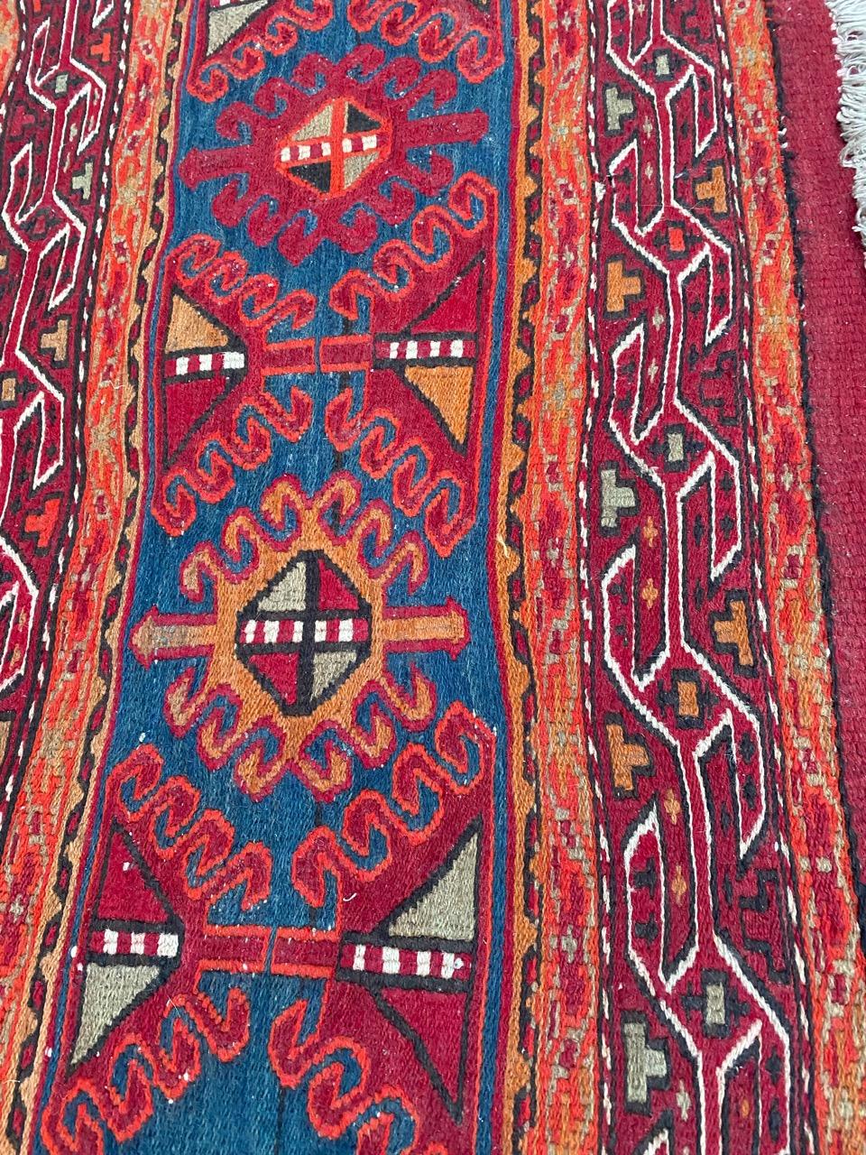 Bobyrug's Vintage Shahsavand Soumak Kelim im Angebot 5