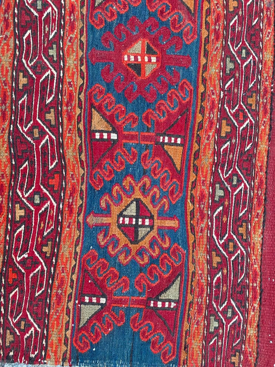 Bobyrug’s Vintage Shahsavand Soumak Kilim For Sale 7