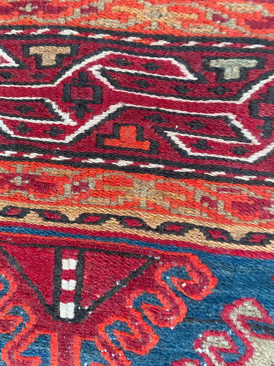 Bobyrug’s Vintage Shahsavand Soumak Kilim For Sale 1