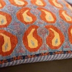 Vintage Shakhrisabz Silk Embroidered Pillow Cover
