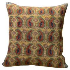 Vintage Shakhrisabz Silk Embroidered Pillow Cover