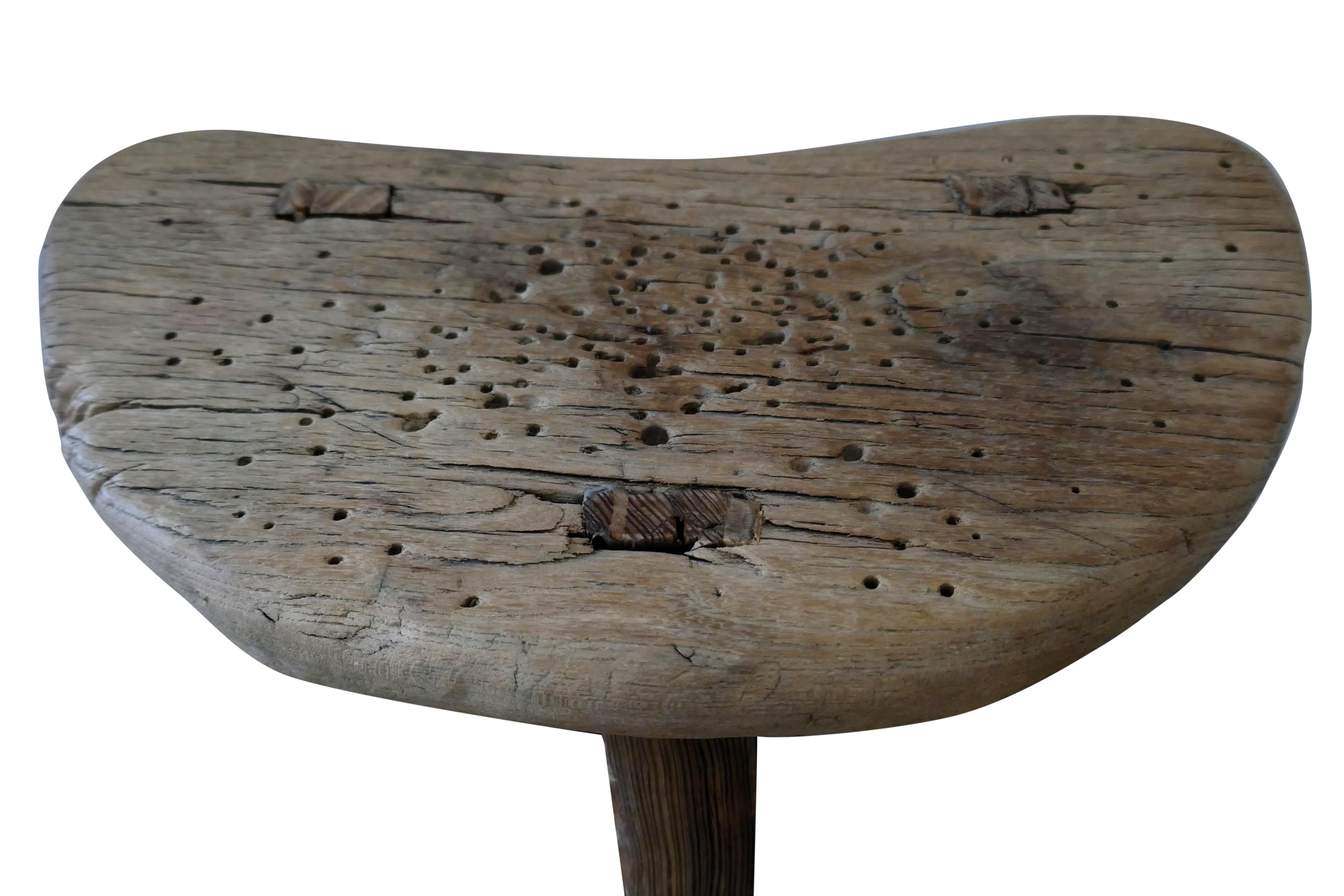 Asiatique Tabouret/Pièce d'appoint vintage en Elmwoods en vente