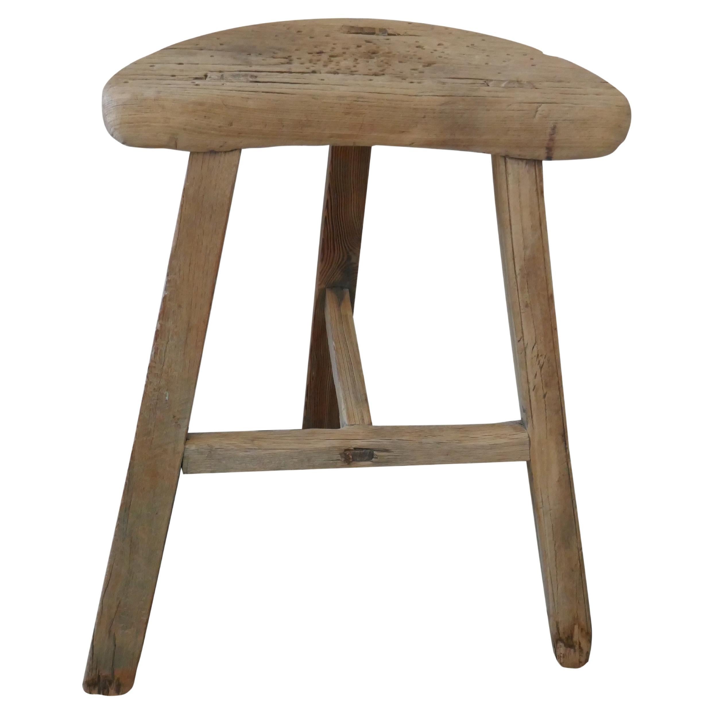 Taburete/accesorio vintage de madera de olmo de Shandong