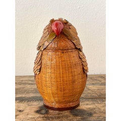 Vintage Shanghai Weave Bird Box
