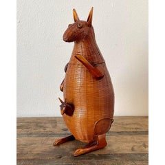 Vintage Shanghai Weave Känguru Korb