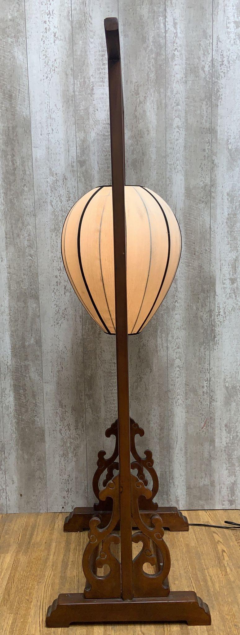 Vintage Shanxi Province Elm Cream Lantern Floor Lamp

This limited edition Vintage Shanxi Province Elm Cream Lantern Floor Lamp is crafted from antique elm that is over a 100 years old. It is stained with natural color and lacquer. It creates an
