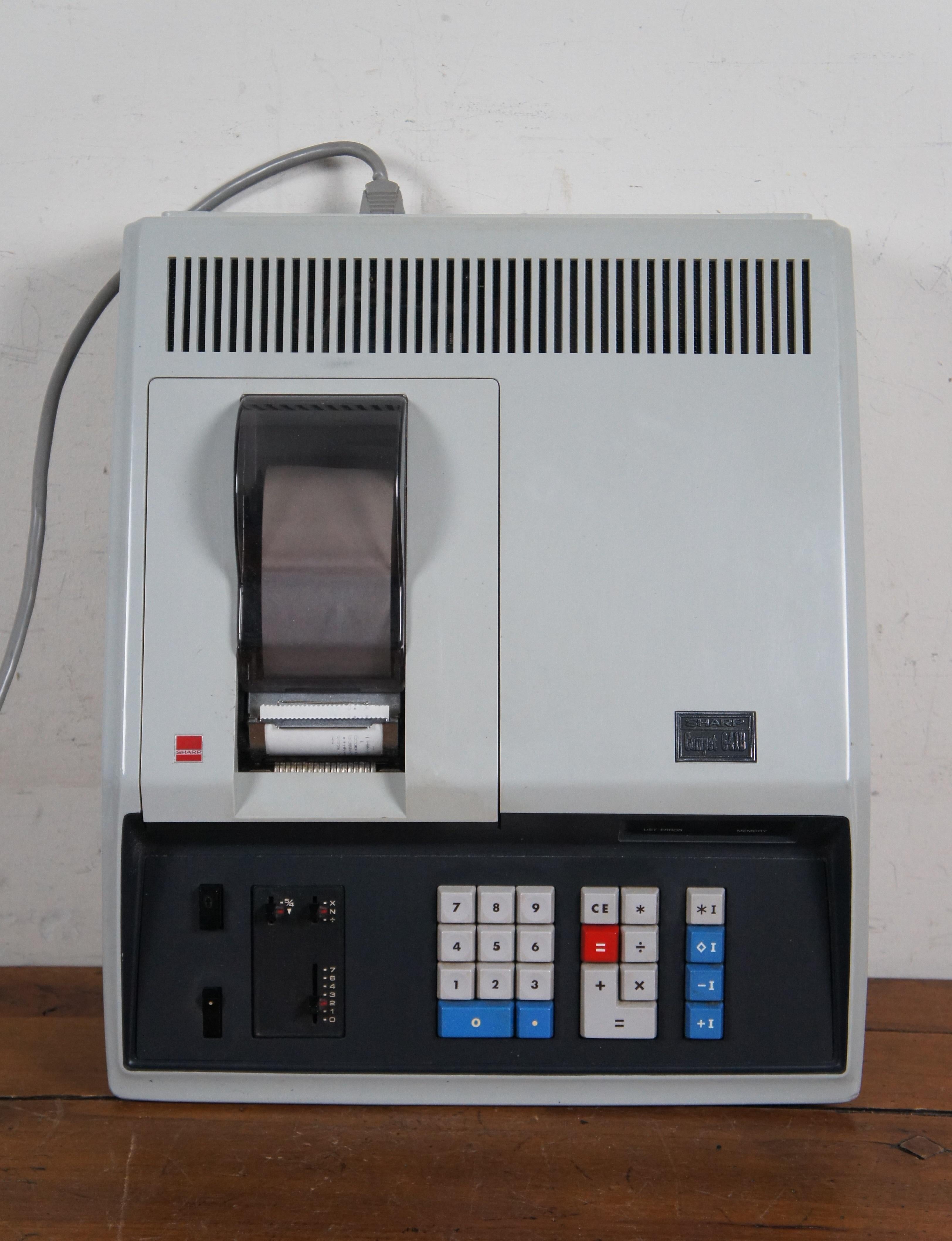 Vintage Sharp Electronics Corp Compet 641B Electronic Printing Calculator Japan  5