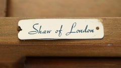 Vintage Shaw of London Extending Flamed Hardwood Coffee Card Games Table