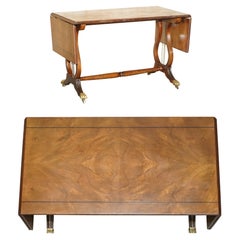 Vintage Shaw of London Extending Flamed Hardwood Coffee Card Games Table
