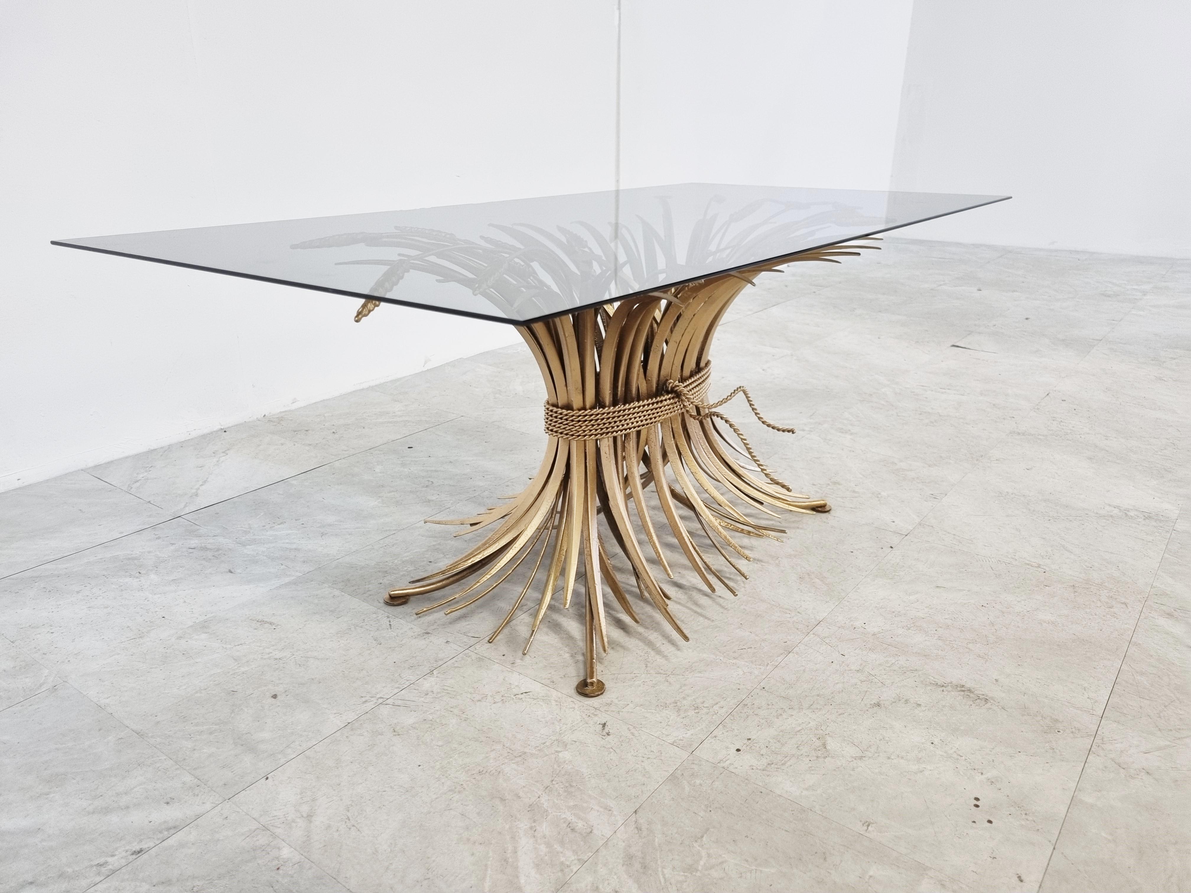 Vintage Sheaf of Wheat Coco Chanel Side Table, 1960s In Good Condition In Leuven, Vlaams Gewest