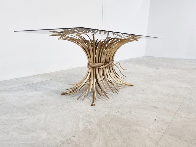 Mid-20th Century Vintage Sheaf of Wheat Coco Chanel Side Table, 1960s For Sale
