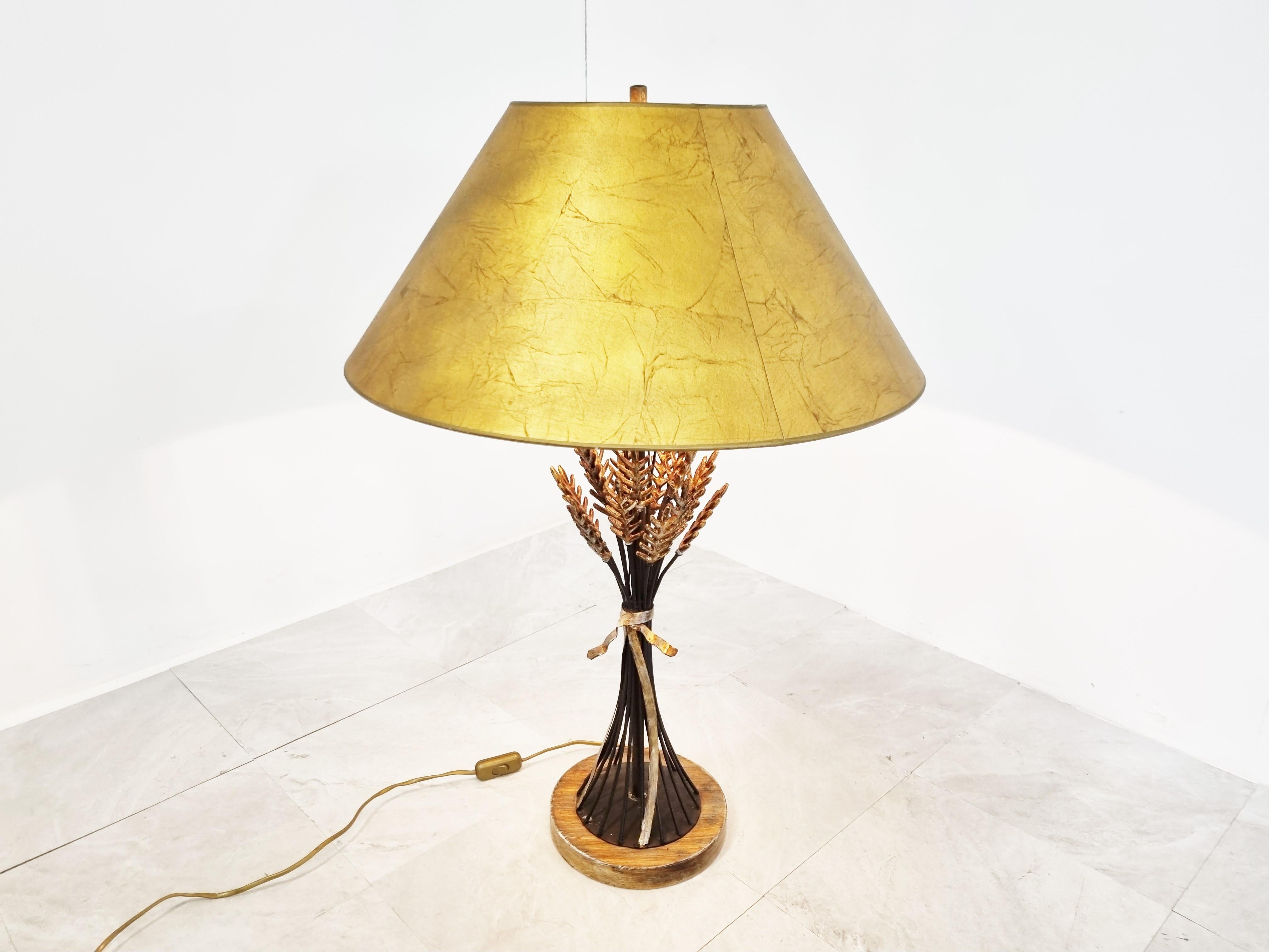 italien Lampe de table Vintage Sheaf of Wheat, 1960s en vente