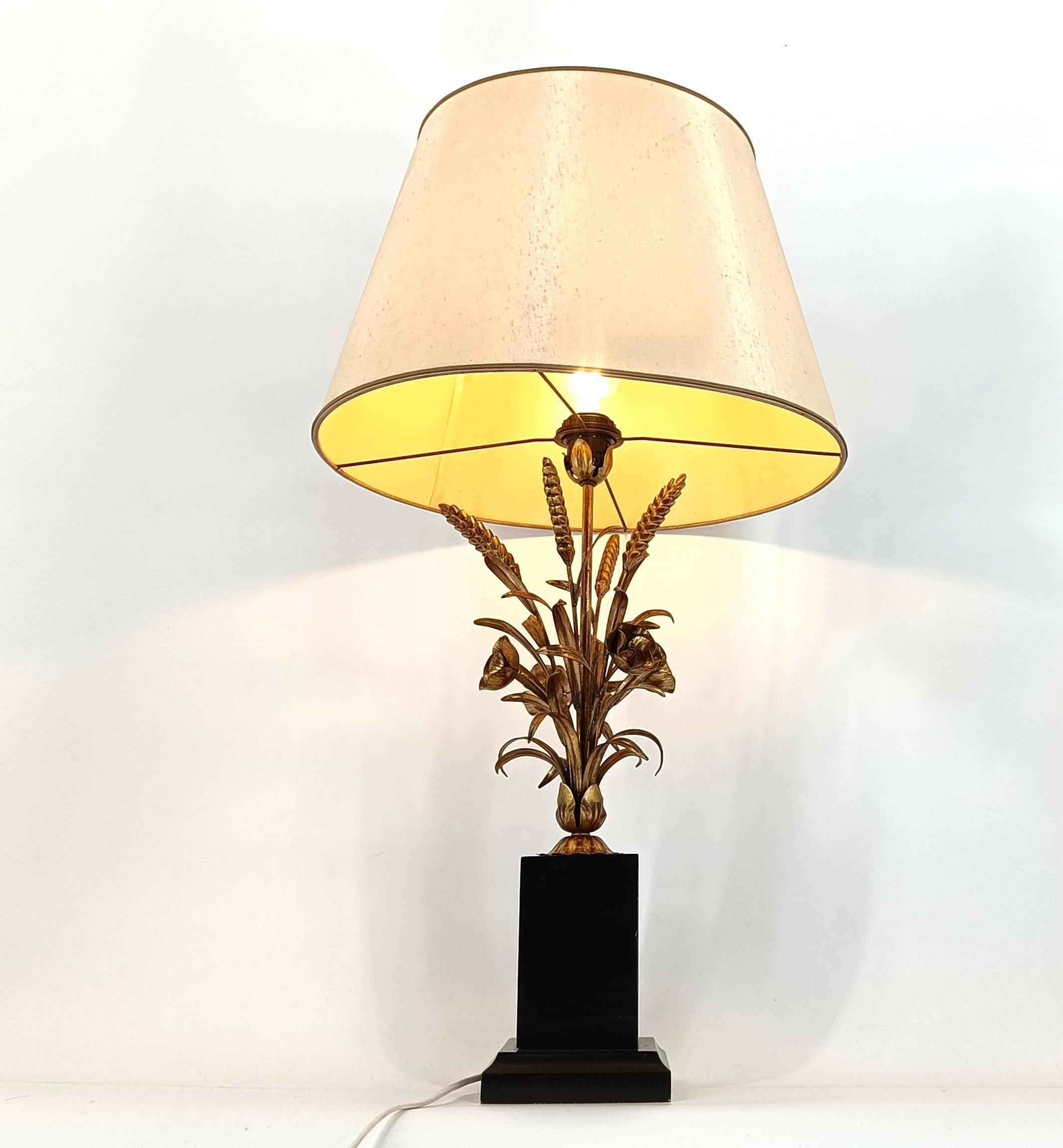 Vintage Weizengarbe Tischlampe - 1960er Jahre im Zustand „Gut“ im Angebot in Leuven, Vlaams Gewest