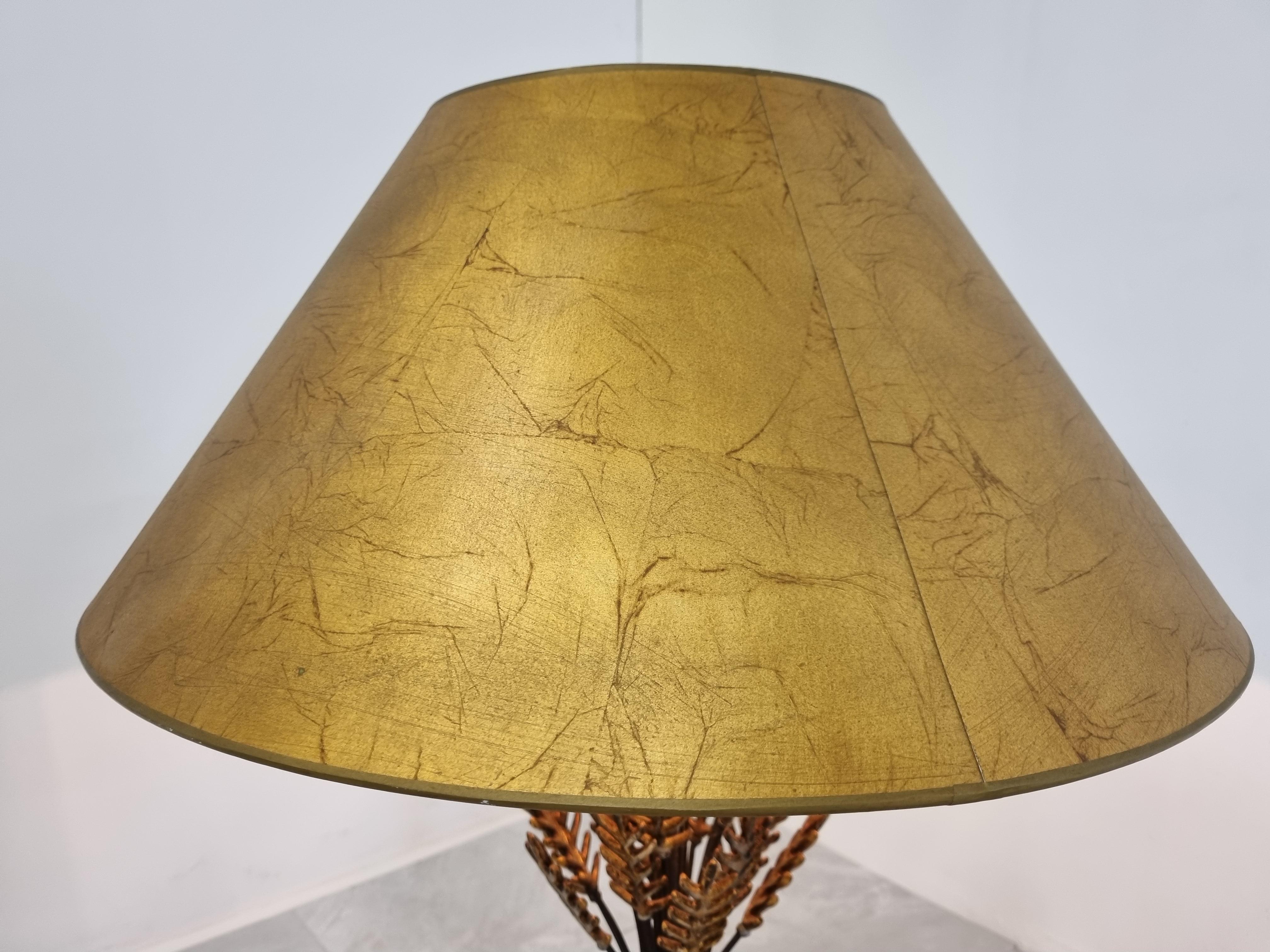 Vintage Sheaf of Wheat Table Lamp, 1960s In Good Condition For Sale In HEVERLEE, BE