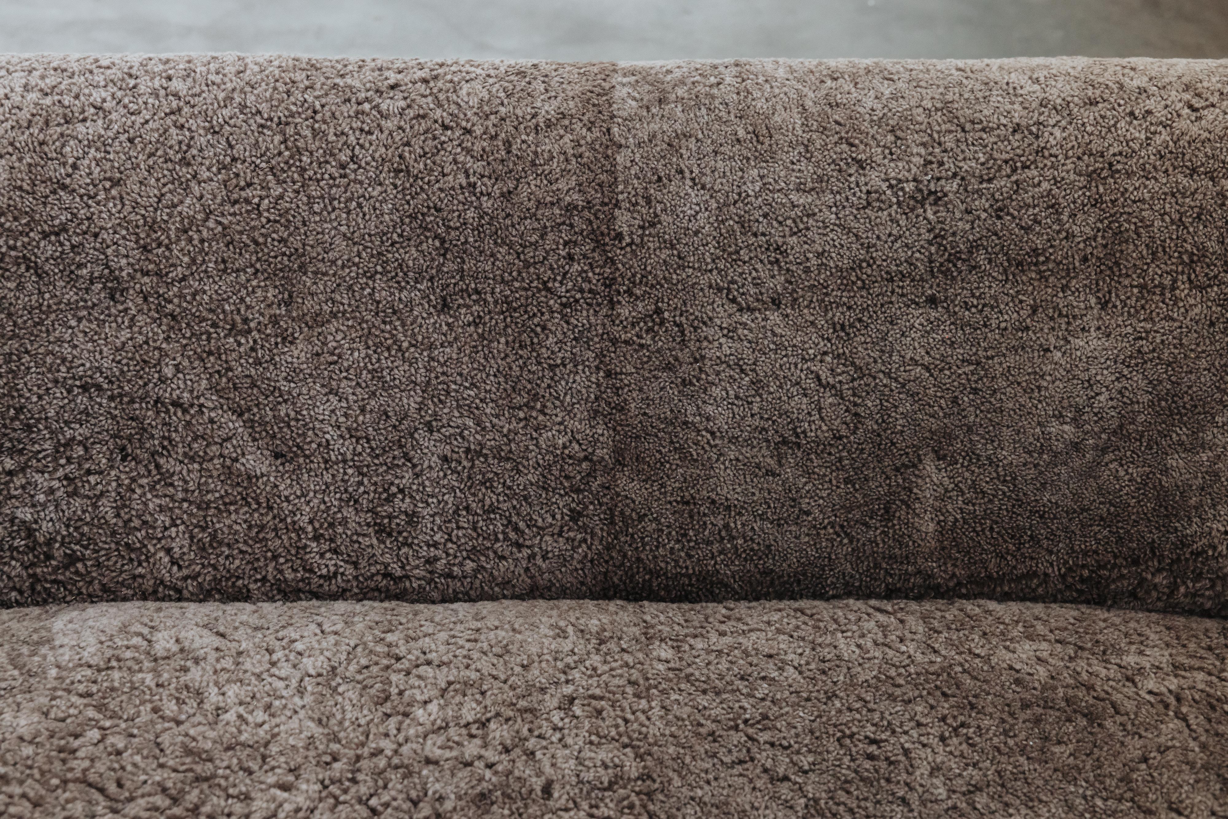 Sheepskin Vintage Shearling Cabinetmaker Sofa From Denmark, Circa 1950 For Sale