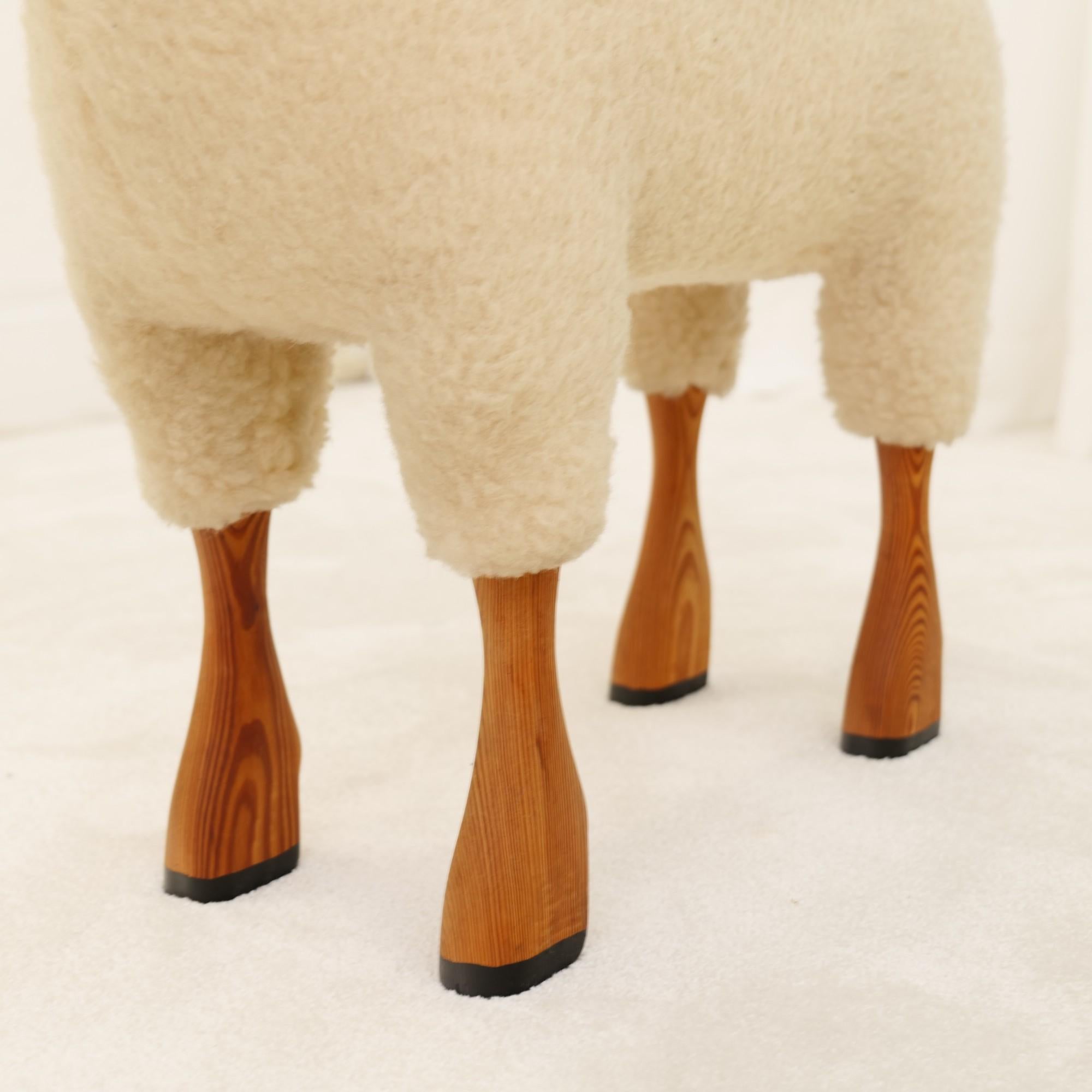 Late 20th Century vintage sheep by Hanns Peter Krafft schaf for Mayr wool - 1970s Germany