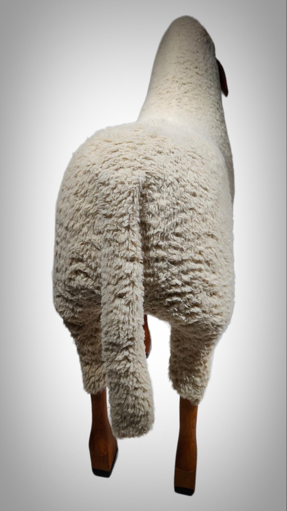 Vintage Sheep Sculpture in the Style of Francois- Xavier Lalanne 5