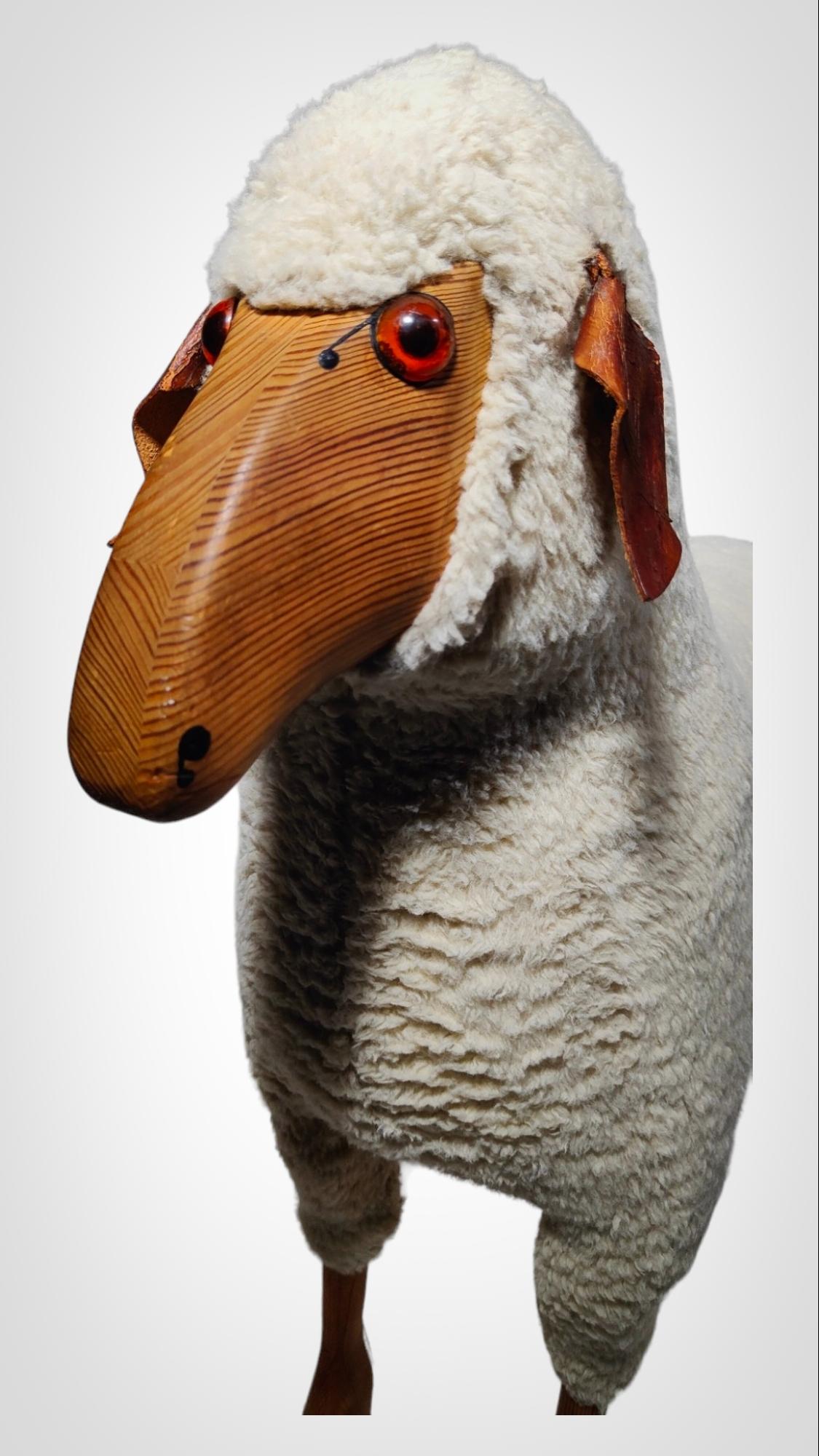 Vintage Sheep Sculpture in the Style of Francois- Xavier Lalanne 2