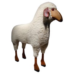 Vintage Sheep Sculpture in the Style of Francois- Xavier Lalanne