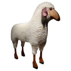 Sculpture de mouton vintage dans le style de Francois- Xavier Lalanne