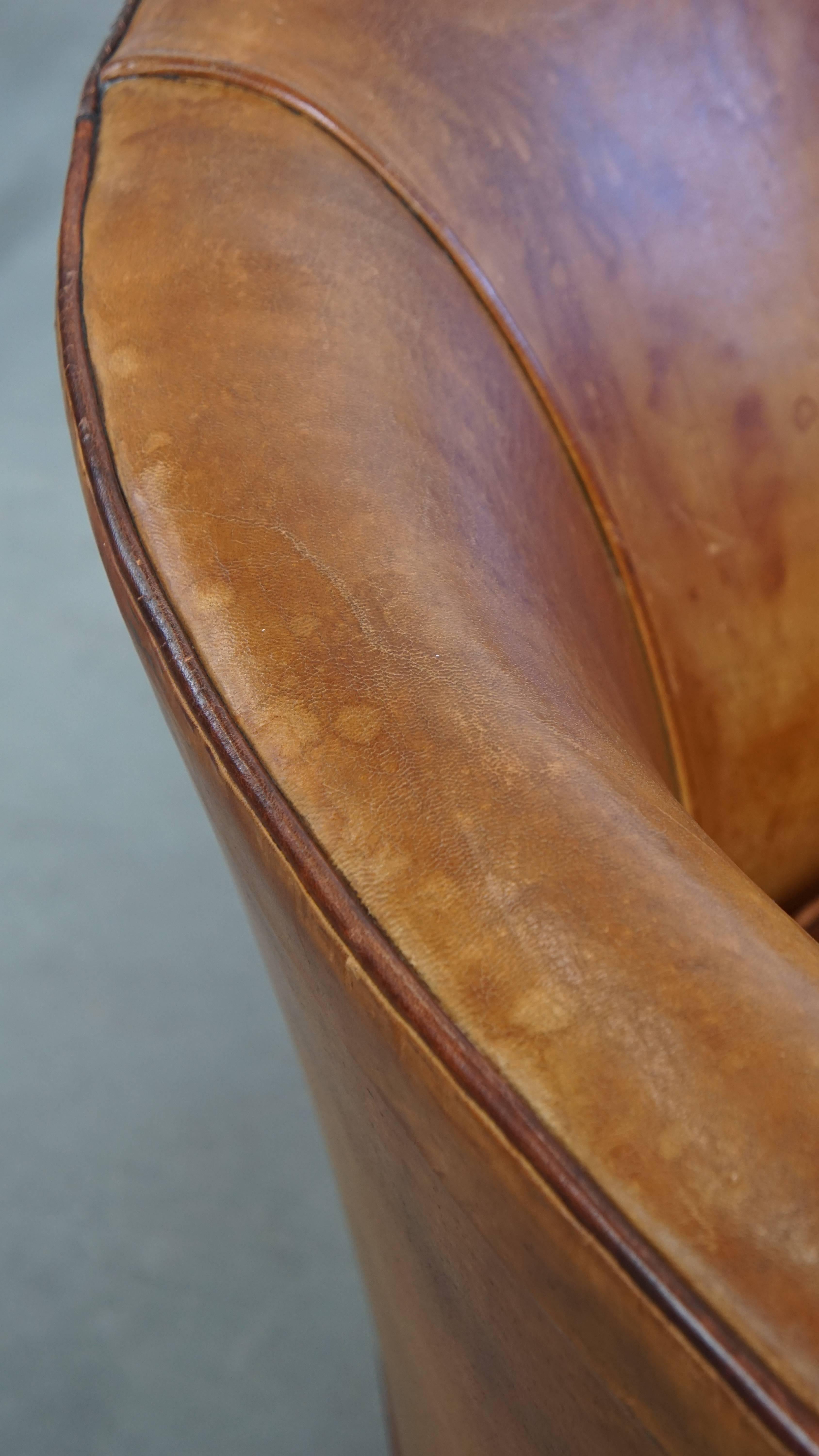 Vintage-Sessel aus Schafsleder im Vintage-Stil von Bart van Bekhoven im Angebot 6