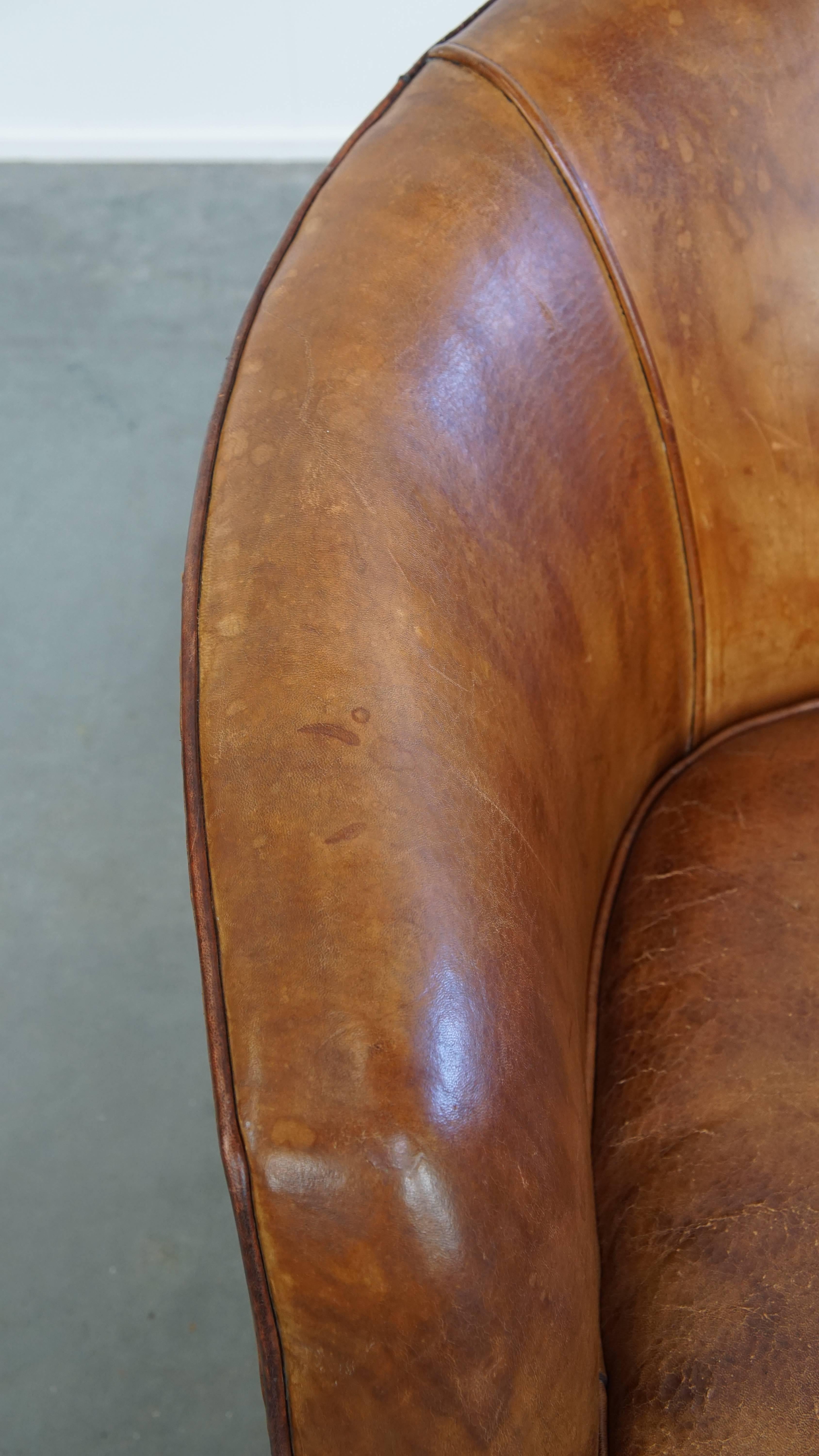Vintage-Sessel aus Schafsleder im Vintage-Stil von Bart van Bekhoven im Angebot 1