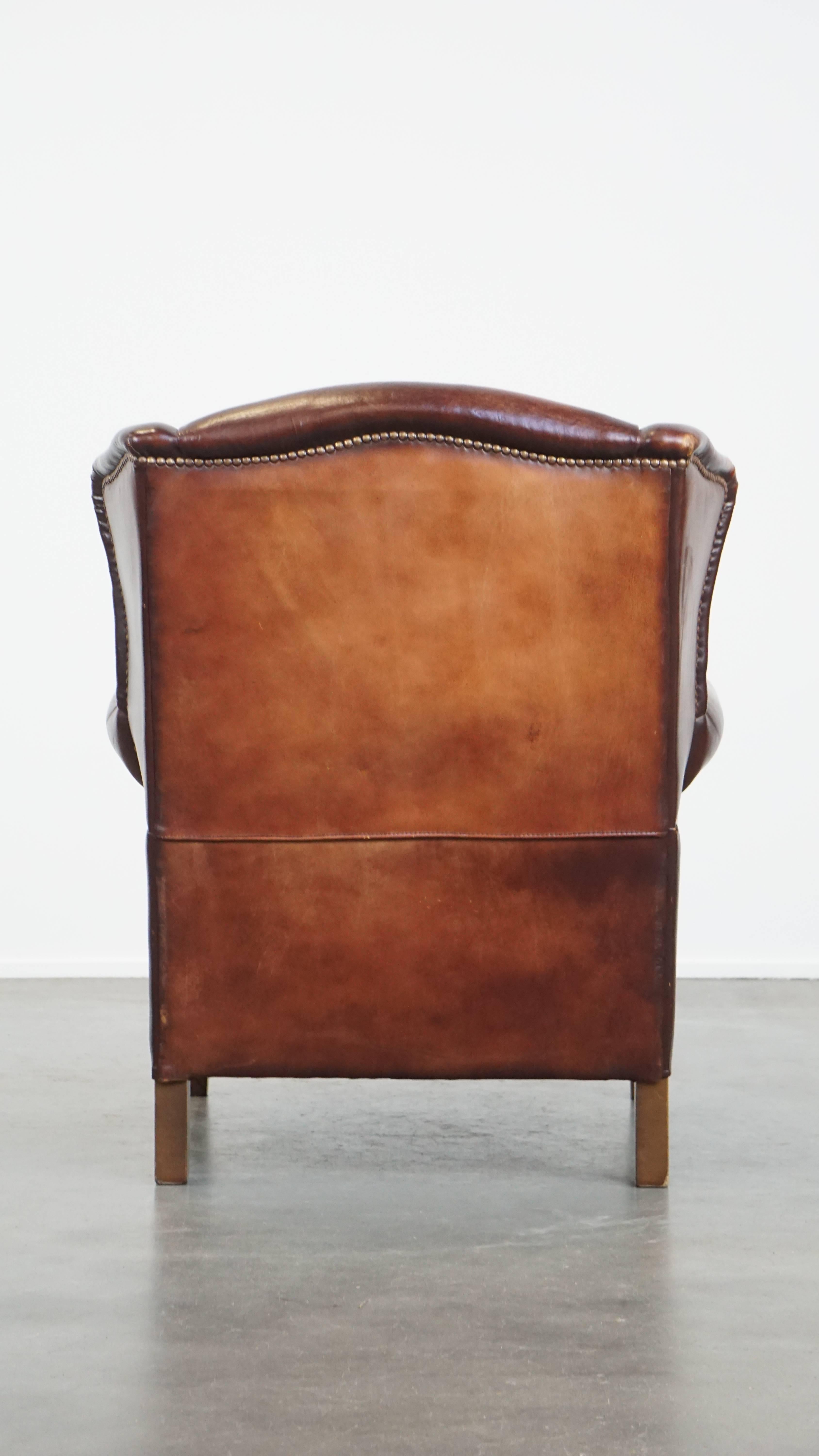 Respaldo de piel de oveja Vintage Confort excepcional Hecho a mano en venta