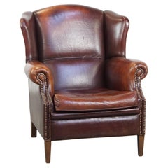 Wingback in pelle di pecora vintage dal comfort eccezionale