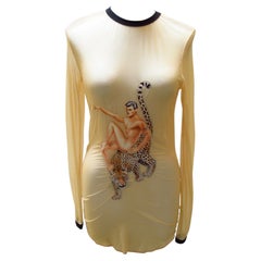 Vintage Sheer Jean Paul Gaultier Tattoo Top