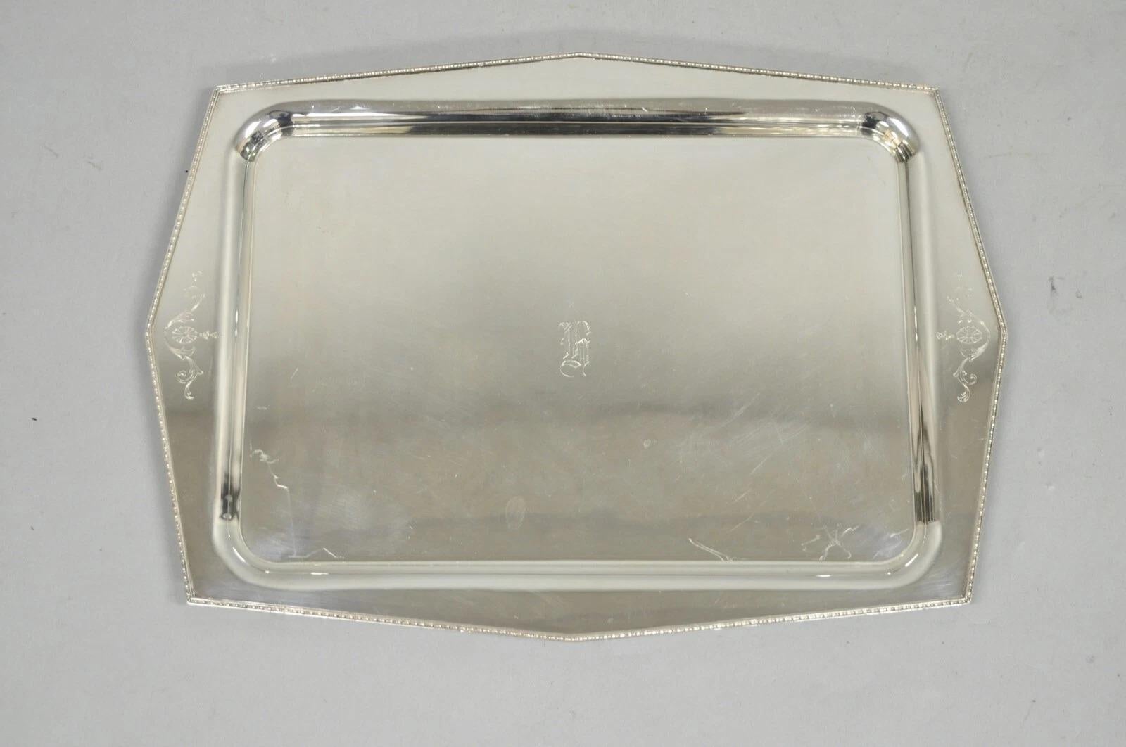 Vintage Sheffield Adam Zeitraum Repro versilbert Trinket Dish Bar Tablett Platte im Angebot 4