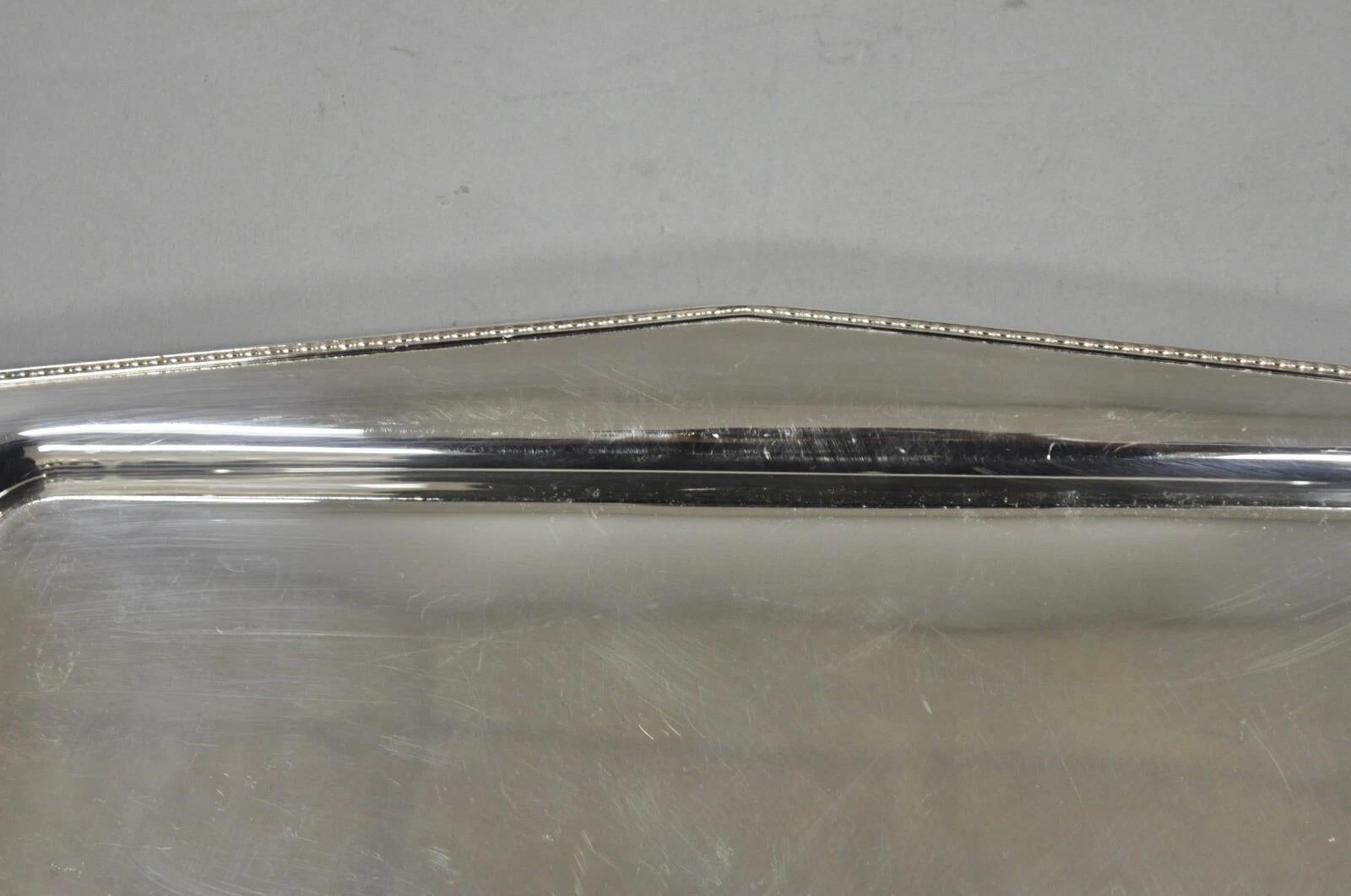 Vintage Sheffield Adam Zeitraum Repro versilbert Trinket Dish Bar Tablett Platte im Angebot 1