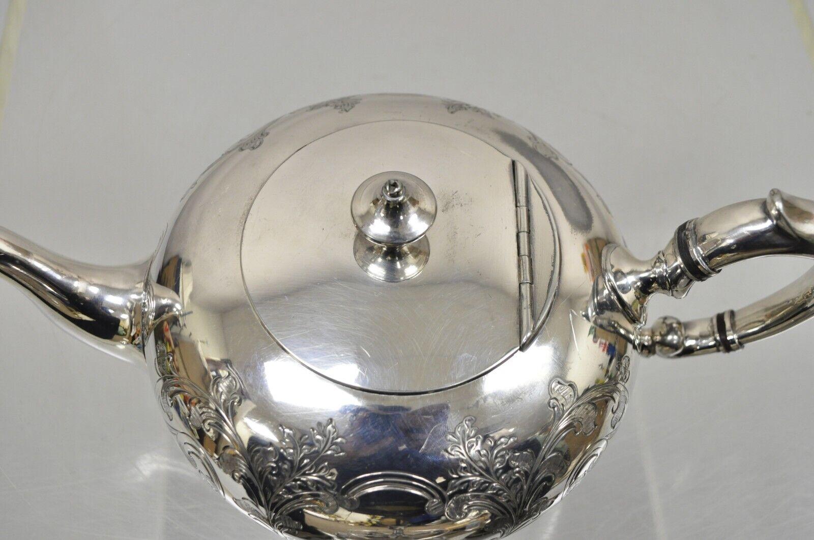 victorian silver teapot