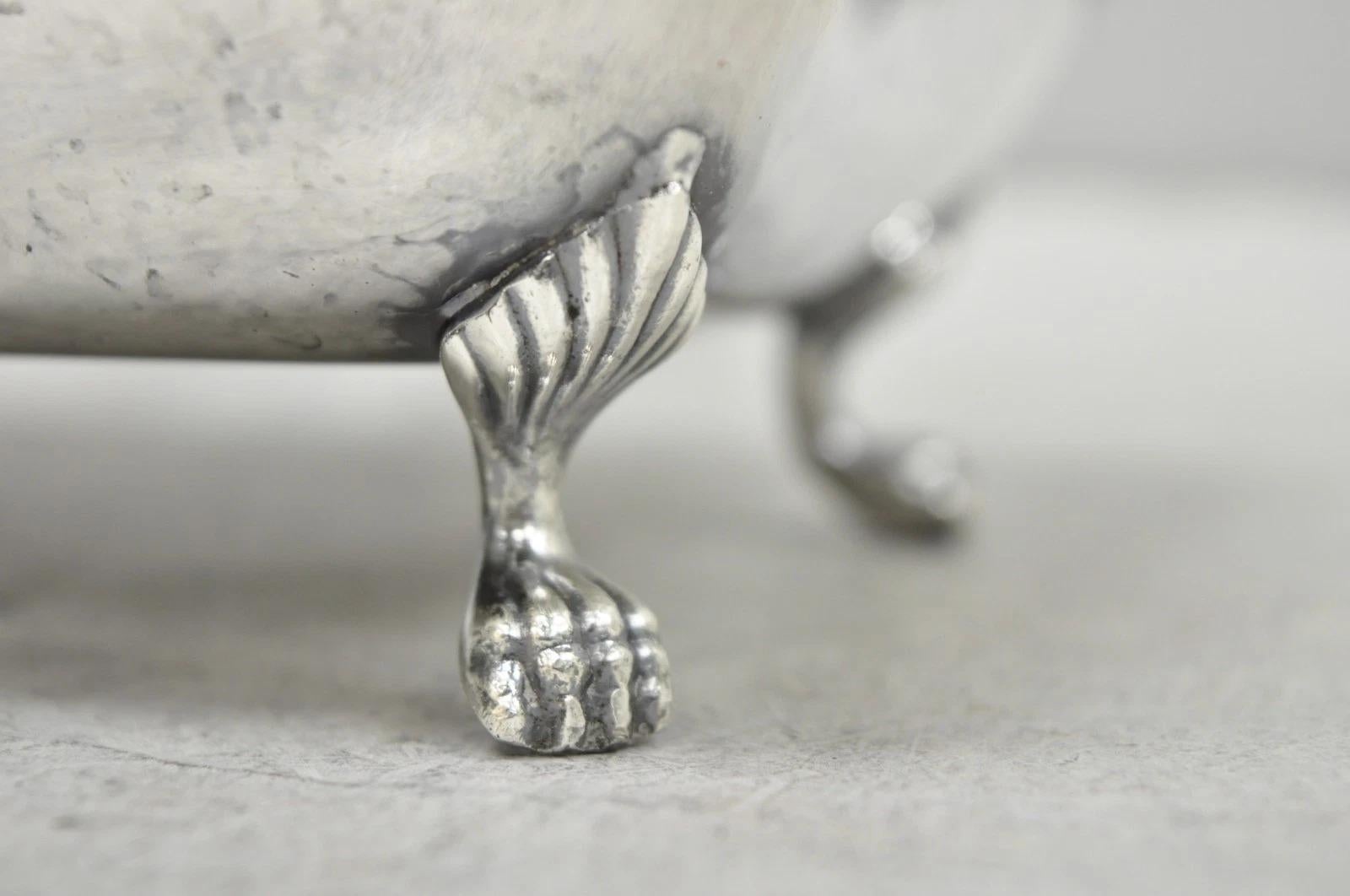 Vintage Sheffield English Victorian Silver Plated Silent Butler