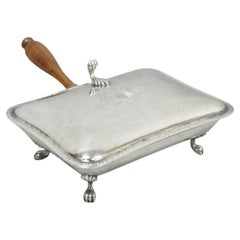 Vintage Sheffield English Victorian Silver Plated Silent Butler Crumb Catcher