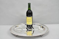 Vintage Sheffield Regency Silver Plated Oval Meat Cutlery Serving Platter Tray