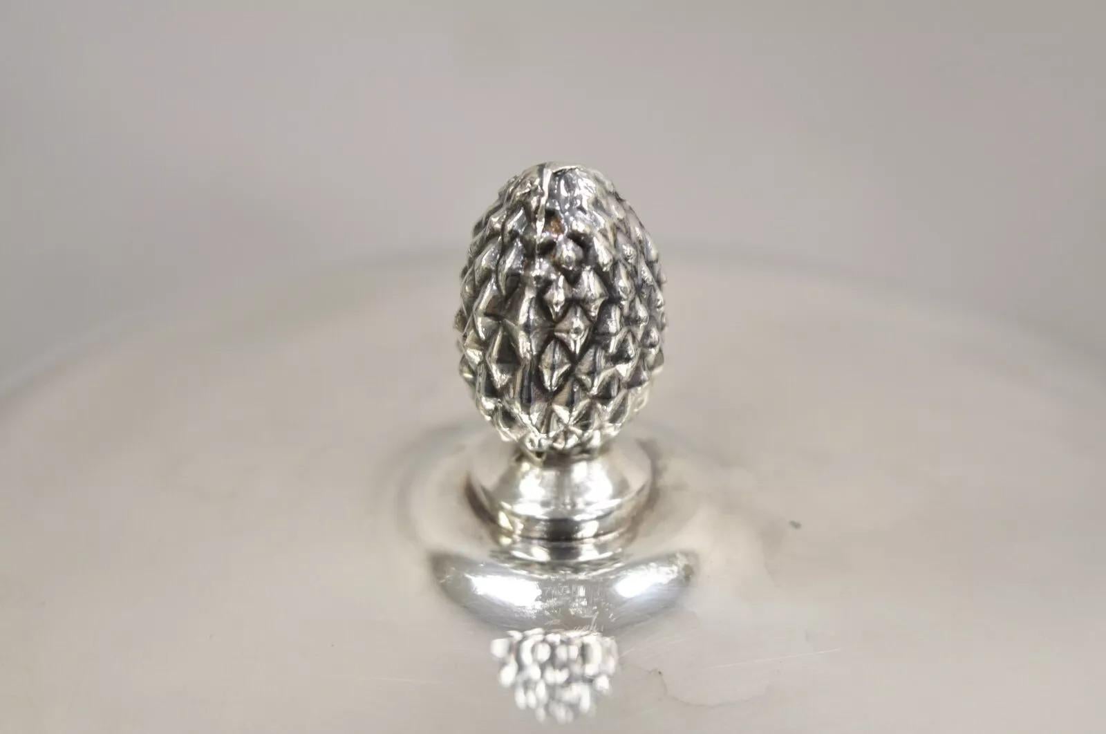 Vintage Sheffield Silver Co. Cubitera con tapa plateada moderna de mediados de siglo Otro en venta