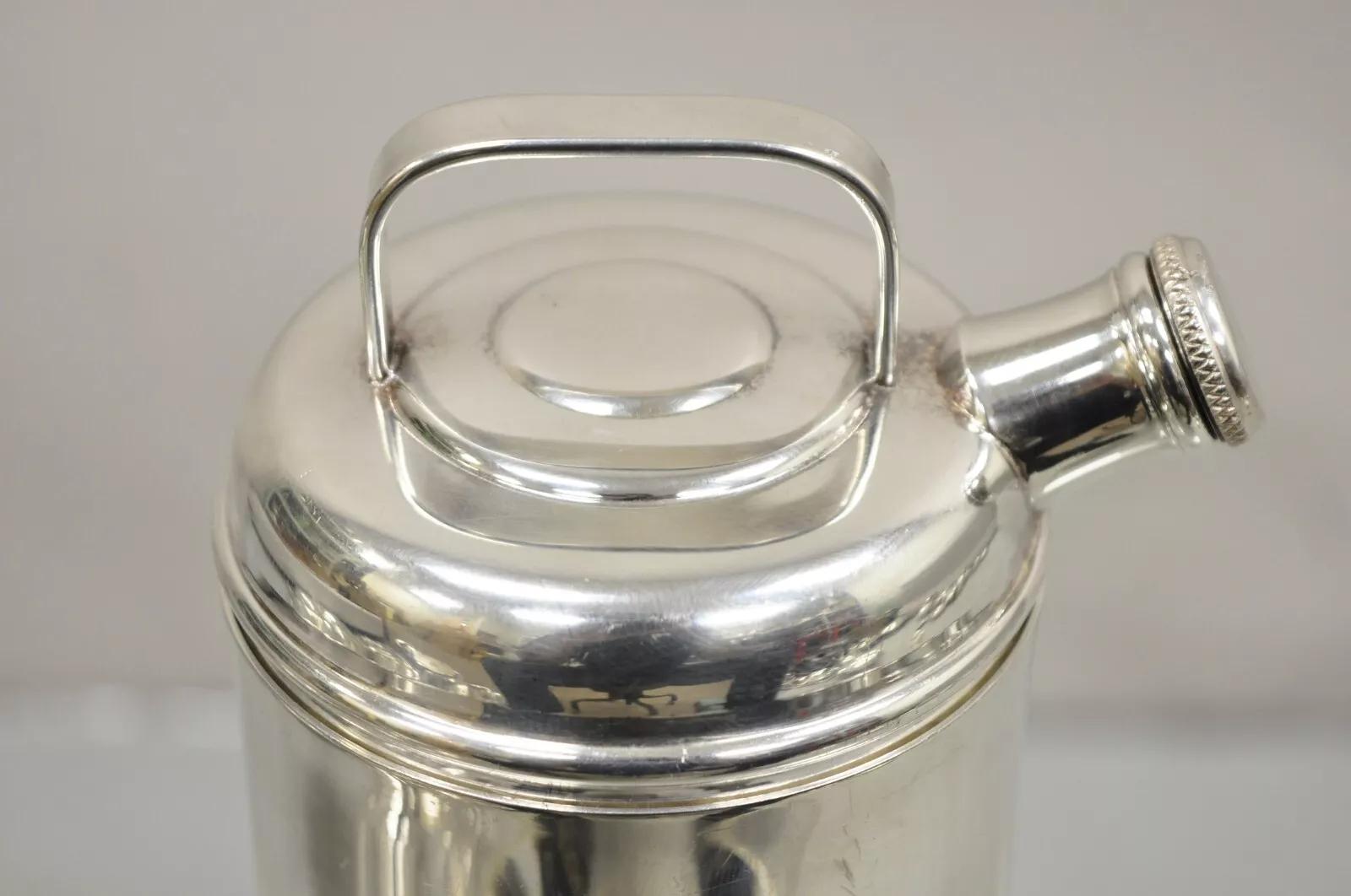 Vintage Sheffield Silver Co. USA Art Deco Cocktail Martini Shaker 6