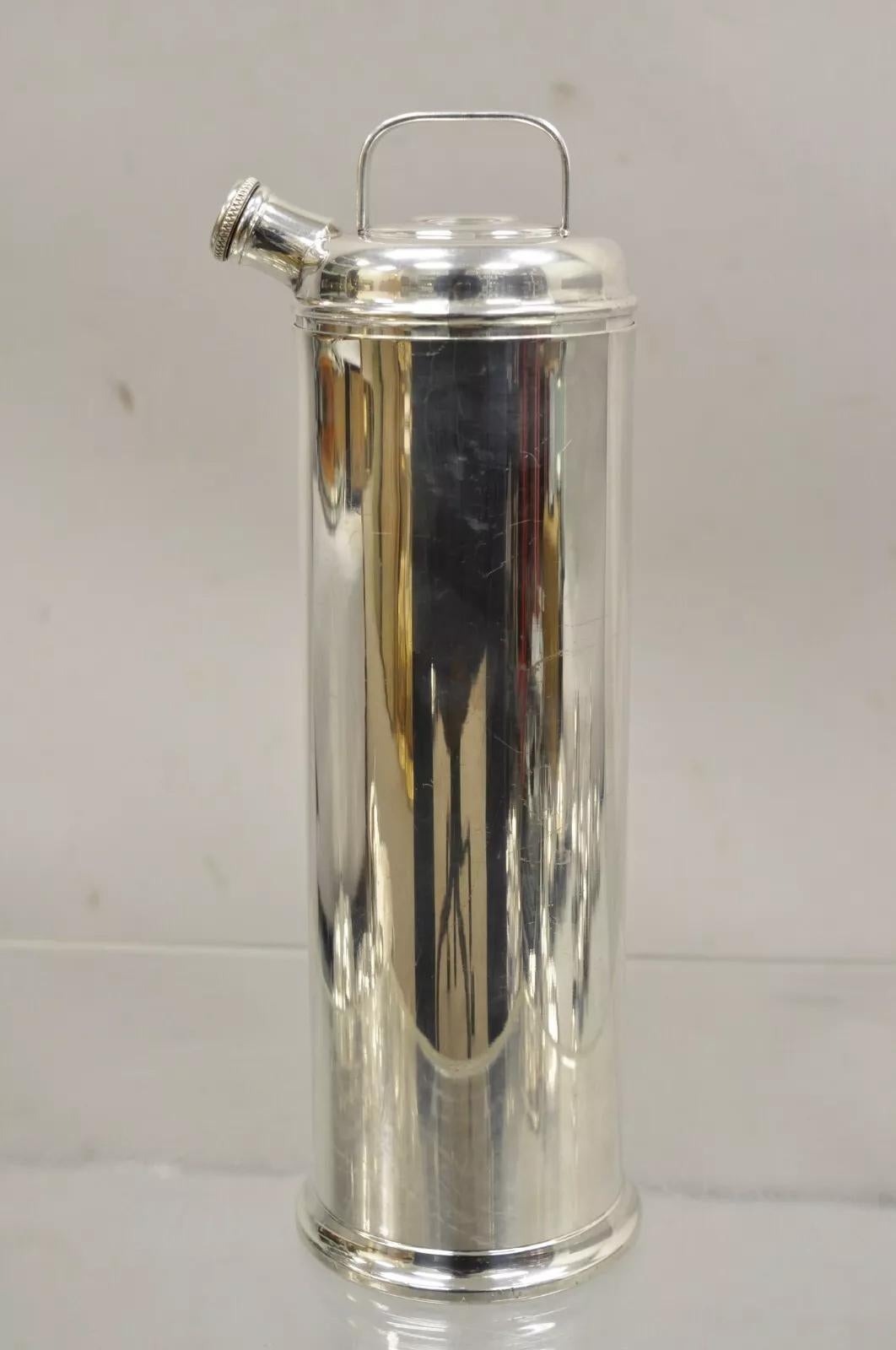 Vintage Sheffield Silver Co. USA Art Deco Cocktail Martini Shaker 7
