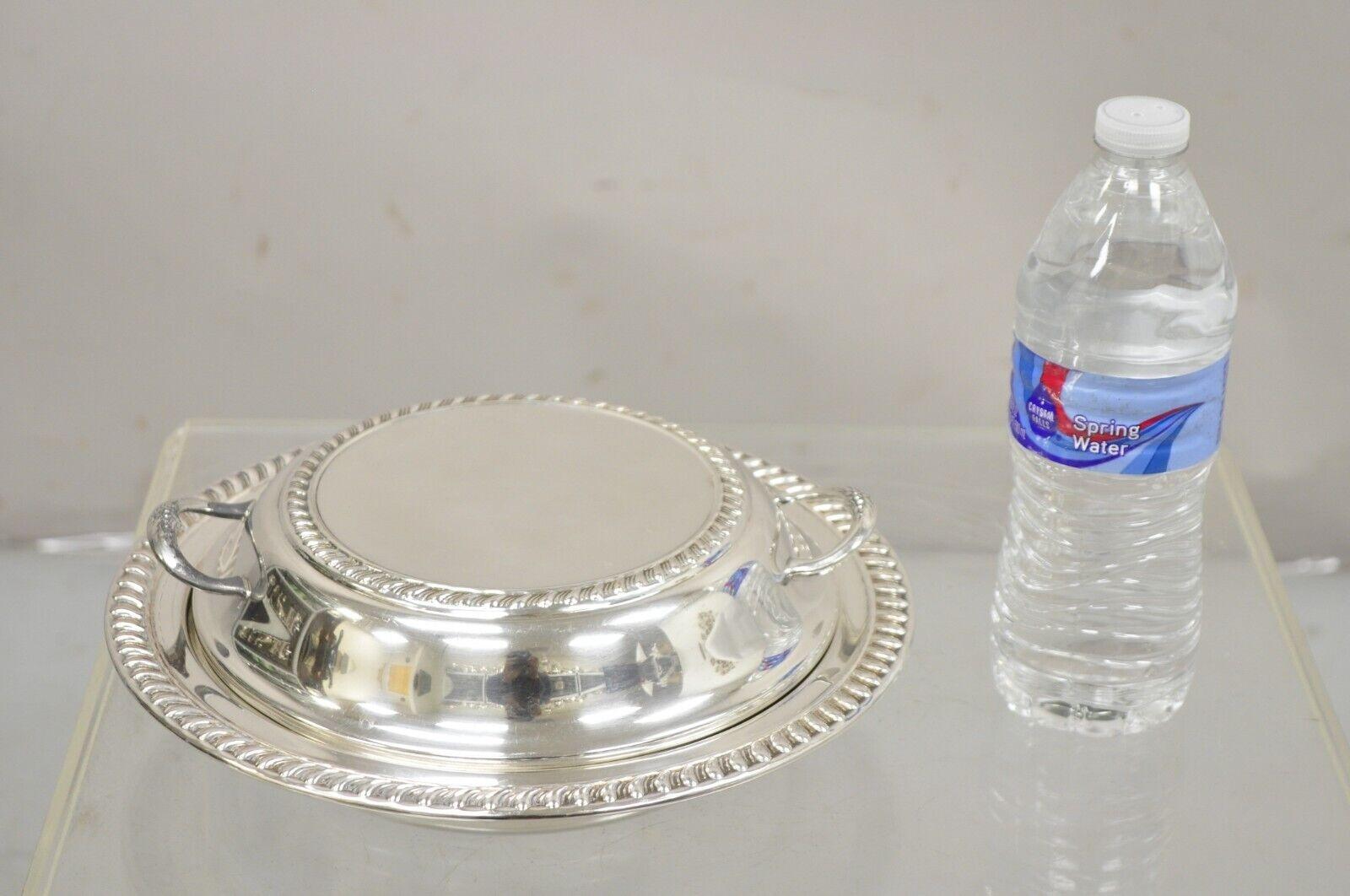 Vintage Sheffield Silver on Copper Silver Plated Sheridan Lidded Serving Dish For Sale 5