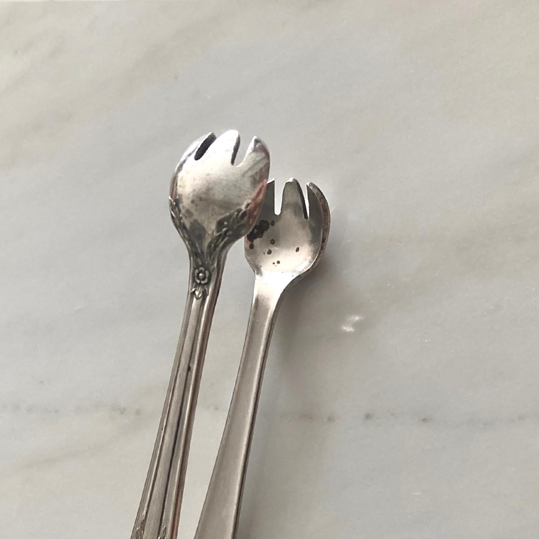 Pinzas de azúcar vintage Sheffield, años 70 Británico en venta